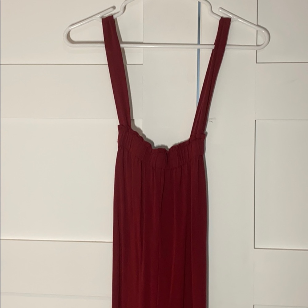 Maroon jumpsuit